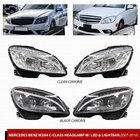 Mercedes trieda C W204 2007–2015 LED predné svetlomety (2007-2011, 2 ks) Čierna fotografia 1