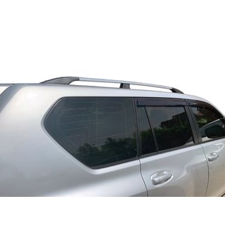 Pozdĺžne strešné lyžiny – turecký dizajn (chróm, 2 ks) Toyota Land Cruiser Prado 150 2009–2023 fotografia 1