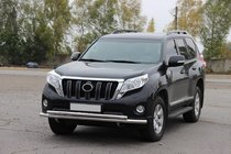 Toyota Land Cruiser Prado 150 2009–2023 Predný ochranný rám ST014 (nerez) 60/60 mm fotografia 5