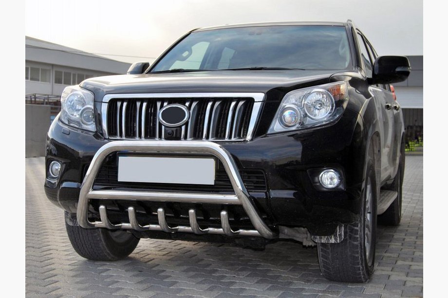 Toyota Land Cruiser Prado 150 2009–2023 Predný ochranný rám WT003 (nerez) Image