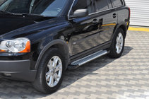 Volvo XC90 2002–2014 Bočné nášľapy Allmond Grey (2 ks, hliník) fotografia 1