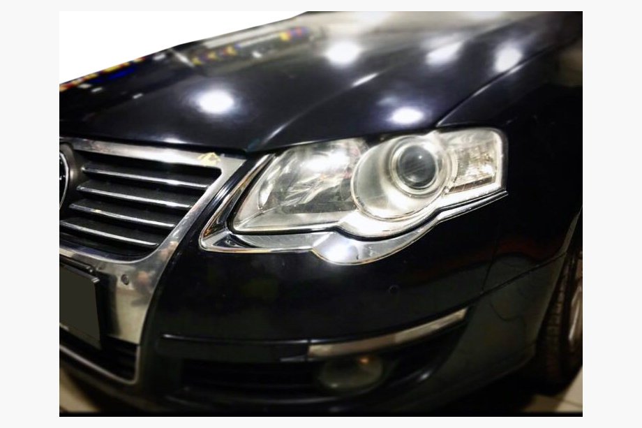 Volkswagen Passat B6 2006–2012 Mračítka na svetlá (2 ks, plast) Image