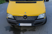 Mercedes Sprinter W901/902/903/904/905 1995–2006 Nerezové lišty na lem mriežky chladiča (2002-2006, 5 dielov) Carmos - turecká oceľ fotografia 3