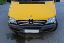 Mercedes Sprinter W901/902/903/904/905 1995–2006 Nerezové lišty na lem mriežky chladiča (2002-2006, 5 dielov) fotografia 3