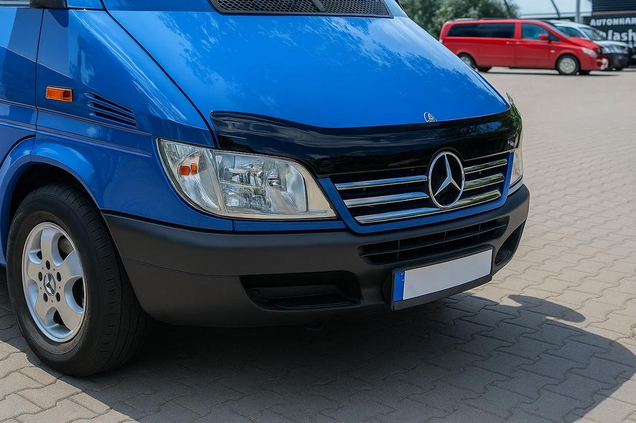 Mercedes Sprinter W901/902/903/904/905 1995–2006 Nerezové lišty na lem mriežky chladiča (2002-2006, 5 dielov) Carmos - turecká oceľ Image