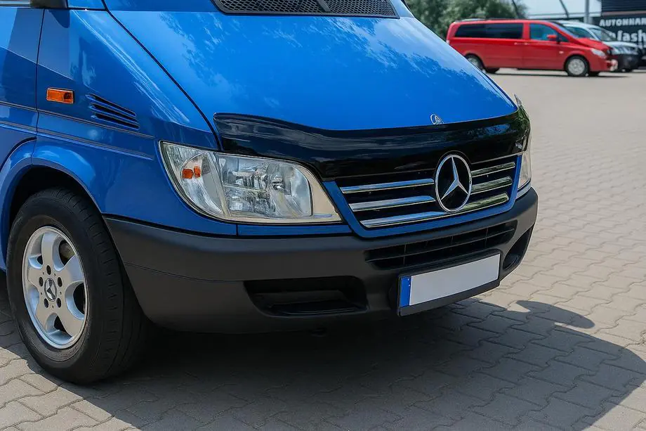 Mercedes Sprinter W901/902/903/904/905 1995–2006 Nerezové lišty na lem mriežky chladiča (2002-2006, 5 dielov) Image