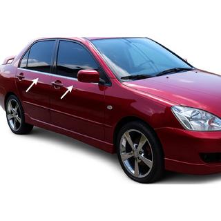 Vonkajšie okenné lišty (4 ks, nerez) Mitsubishi Lancer 9 2004–2008 fotografia 1