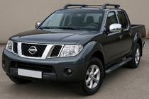 Nissan Navara 2006–2015 Chromové kryty spätných zrkadiel (2 ks, nerez) Bez opakovača smeroviek fotografia 3
