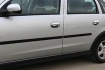 Opel Corsa C 2000–2006 Chrómové kryty kľučiek dverí (4 ks, nerez) fotografia 1