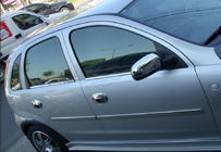 Opel Corsa C 2000–2006 Nerezové dverné lišty (4 ks) fotografia 1