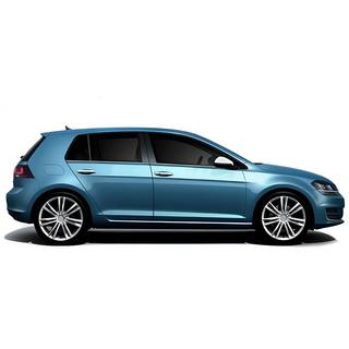 Spodné okenné lišty Black Chrome (4 ks, nerez) Volkswagen Golf 7/E-Golf 2012–2020 fotografia 3