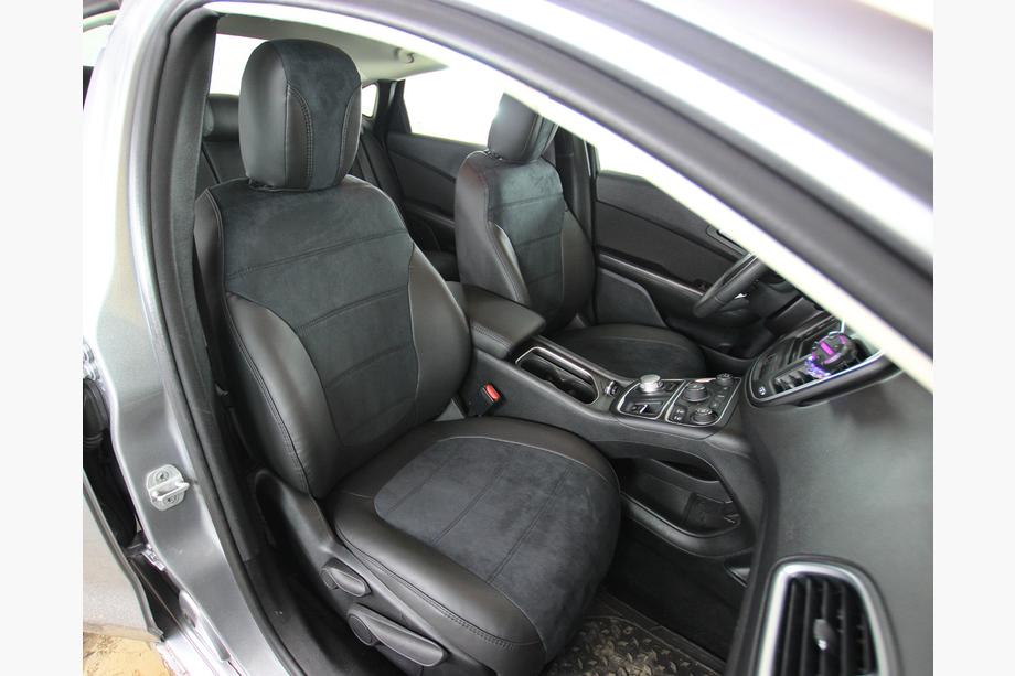 Chrysler 200 II 2014–2017 Autopoťahy eko koža+textília+Alcantara Antara A001 (kompletný set do celého interiéru) Fotografia 1