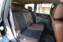 Toyota Land Cruiser Prado 120 2002–2009 Autopoťahy ekokoža + tkanina + Alcantara Antara A088 (kompletný interiér) fotografia 7