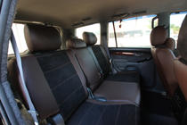 Toyota Land Cruiser Prado 120 2002–2009 Autopoťahy ekokoža + tkanina + Alcantara Antara A088 (kompletný interiér) fotografia 8