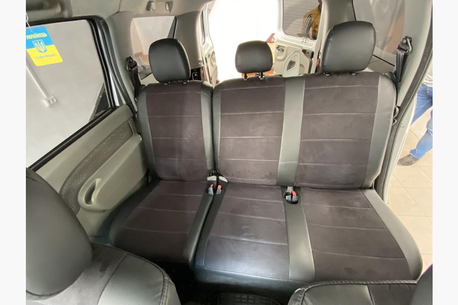 Dacia Logan I 2005–2008 Autopoťahy eko koža+textília+Alcantara Antara A001 (kompletný set do celého interiéru) Fotografia 5