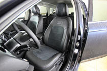 Audi A4 B8 2007–2015 Autopoťahy eko koža+textília+Alcantara Antara A001 (kompletný set do celého interiéru) fotografia 7