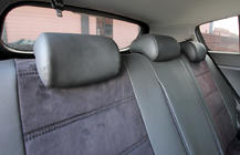 Kia Sportage 2015–2021 Autopoťahy eko koža+textília+Alcantara Antara A001 (kompletný set do celého interiéru) fotografia 12