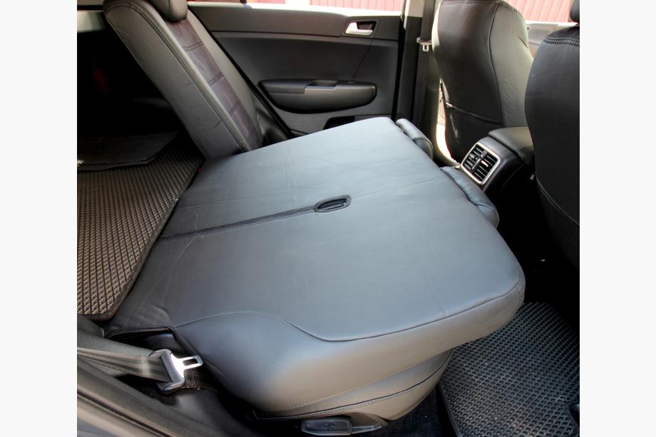 Kia Sportage 2015–2021 Autopoťahy eko koža+textília+Alcantara Antara A001 (kompletný set do celého interiéru) Fotografia 4