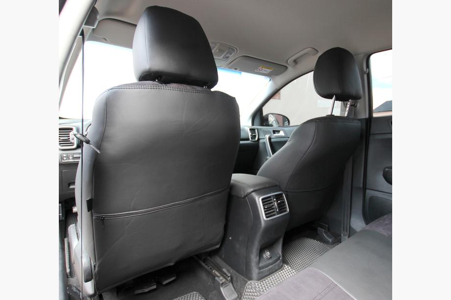Kia Sportage 2015–2021 Autopoťahy eko koža+textília+Alcantara Antara A001 (kompletný set do celého interiéru) Fotografia 10