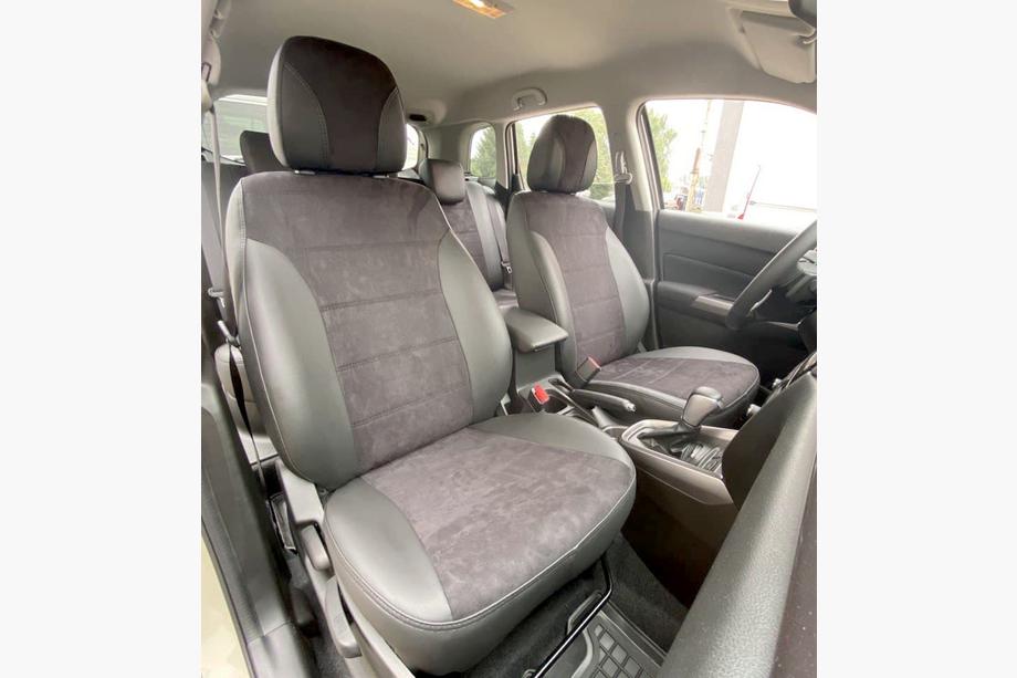 Suzuki Vitara 2015– Autopoťahy eko koža+textília+Alcantara Antara A001 (kompletný set do celého interiéru) Fotografia 11