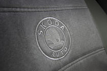 Skoda Octavia II A5 2006–2010 Autopoťahy eko koža+textília+Alcantara Antara A001 (kompletný set do celého interiéru) fotografia 5