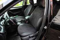 Skoda Octavia III A7 2013–2019 Autopoťahy eko koža+textília+Alcantara Antara A001 (kompletný set do celého interiéru) fotografia 16