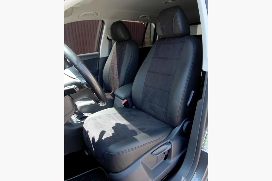 Volkswagen Tiguan 2016–2023 Autopoťahy eko koža+textília+Alcantara Antara A001 (kompletný set do celého interiéru) Image