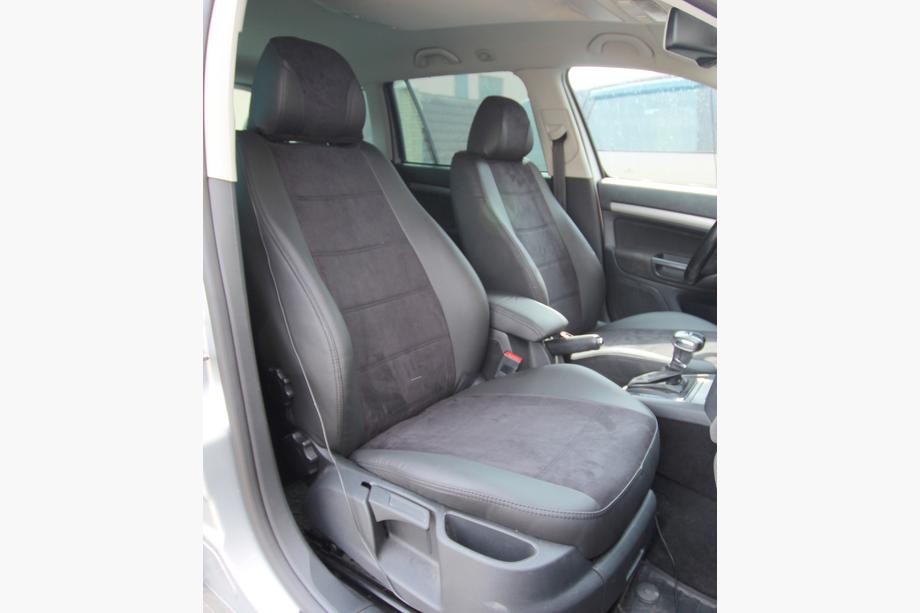 Skoda Octavia II A5 2010–2013 Autopoťahy eko koža+textília+Alcantara Antara A001 (kompletný set do celého interiéru) Image
