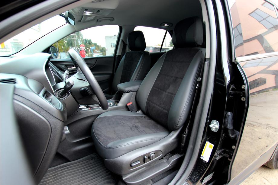 Chevrolet Equinox 2018–2025 Autopoťahy eko koža+textília+Alcantara Antara A001 (kompletný set do celého interiéru) Fotografia 1
