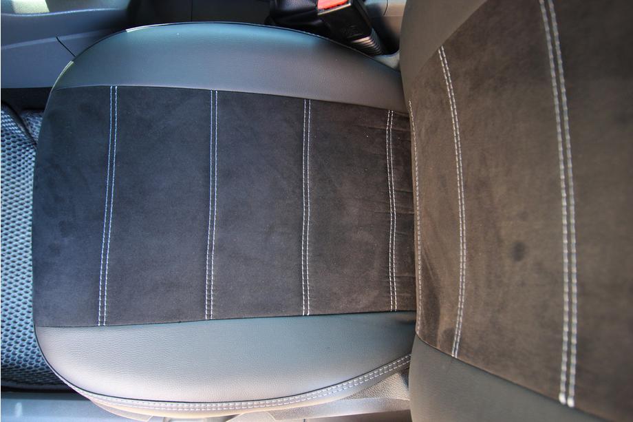 Ford Focus III 2011–2017 Autopoťahy eko koža+textília+antara Antara A001g (kompletná sada do interiéru) Fotografia 12