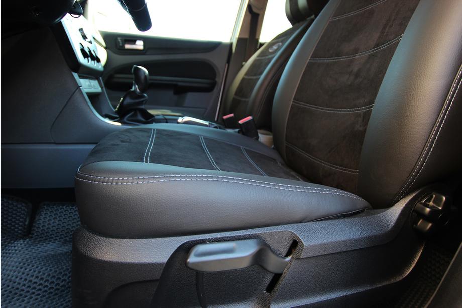 Ford Focus III 2011–2017 Autopoťahy eko koža+textília+antara Antara A001g (kompletná sada do interiéru) Fotografia 16