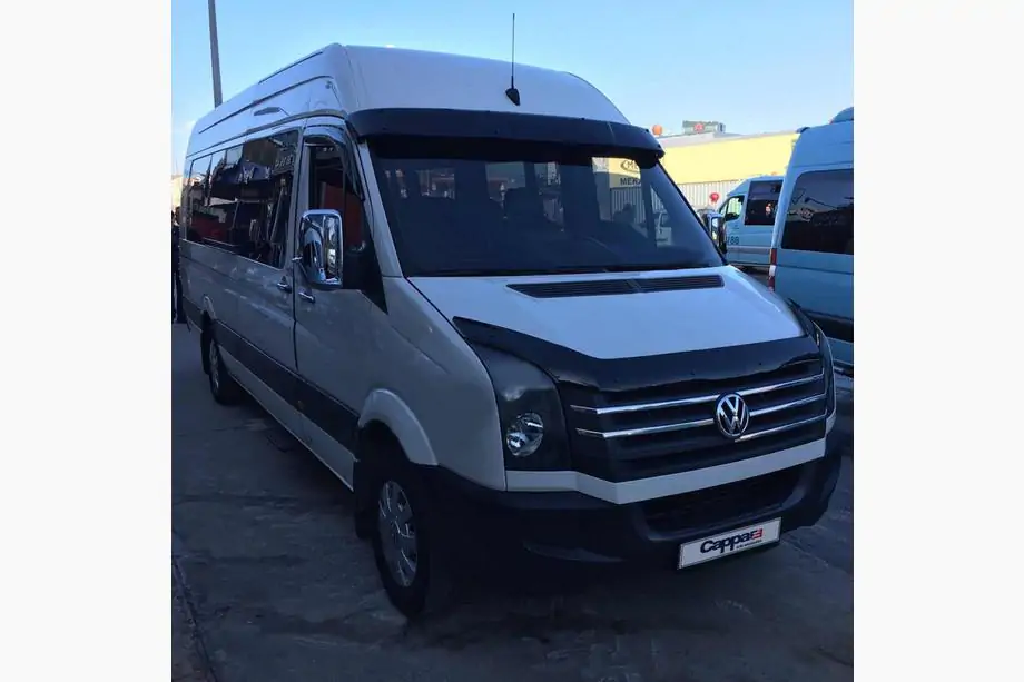 Mercedes Sprinter W906 2006–2018 Slnečná clona na čelné sklo na ráme V2 (čierny lesk, 5 mm) Fotografia 9