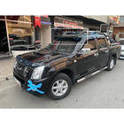 Isuzu D-Max 2011–2019 Deflektor čelného skla na ráme V1 (čierny lesk, 5 mm) fotografia 1