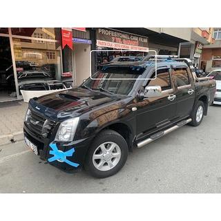 Deflektor čelného skla na ráme V1 (čierny lesk, 5 mm) Isuzu D-Max 2011–2019 fotografia 1