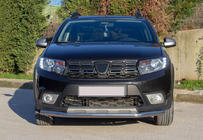 Renault Sandero 2013–2022 Predný ochranný rám Texas (60 mm, nerez) fotografia 1