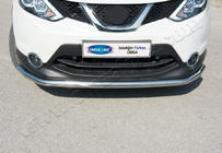 Nissan Qashqai 2014–2021 Predný ochranný rám Texas pre 2014-2017 (60 mm, nerez) fotografia 1