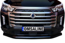 SsangYong Musso II 2018– Predný ochranný rám Texas (76 mm, čierny) fotografia 3