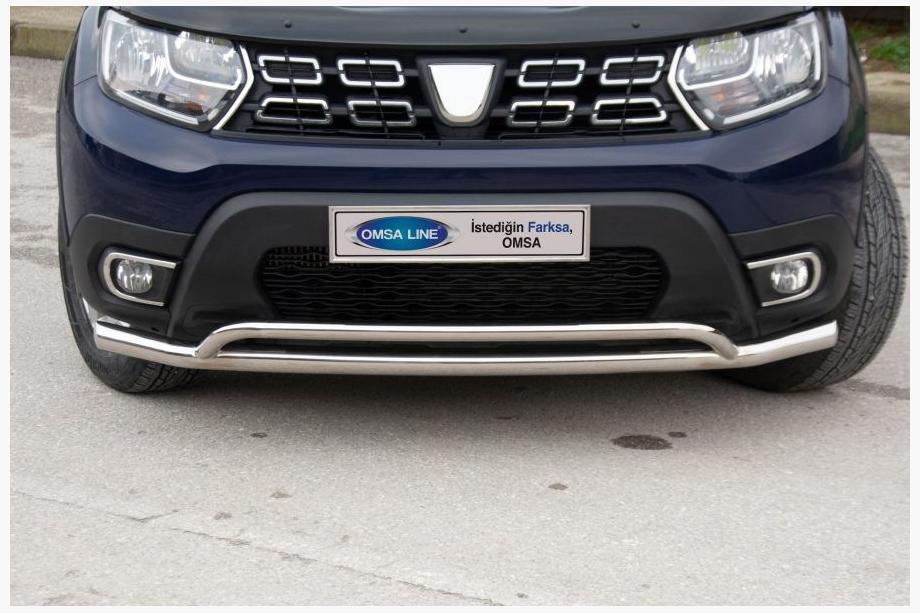 Dacia Duster 2018–2024 Predný ochranný rám Vegas (60/42 mm, nerez) Image
