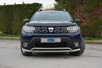Renault Duster 2018–2024 Predný ochranný rám Vegas (60/42 mm, nerez) fotografia 1