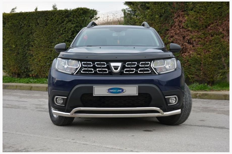 Renault Duster 2018–2024 Predný ochranný rám Vegas (60/42 mm, nerez) Image