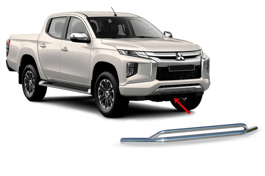 Mitsubishi L200 2015–2024 Predný dvojitý nerezový rám pre Vegas 2019+ (76 mm) Image