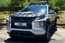 Mitsubishi L200 2015–2024 Predný dvojitý ochranný rám Vegas 2019+ (čierny, 76 mm) fotografia 1
