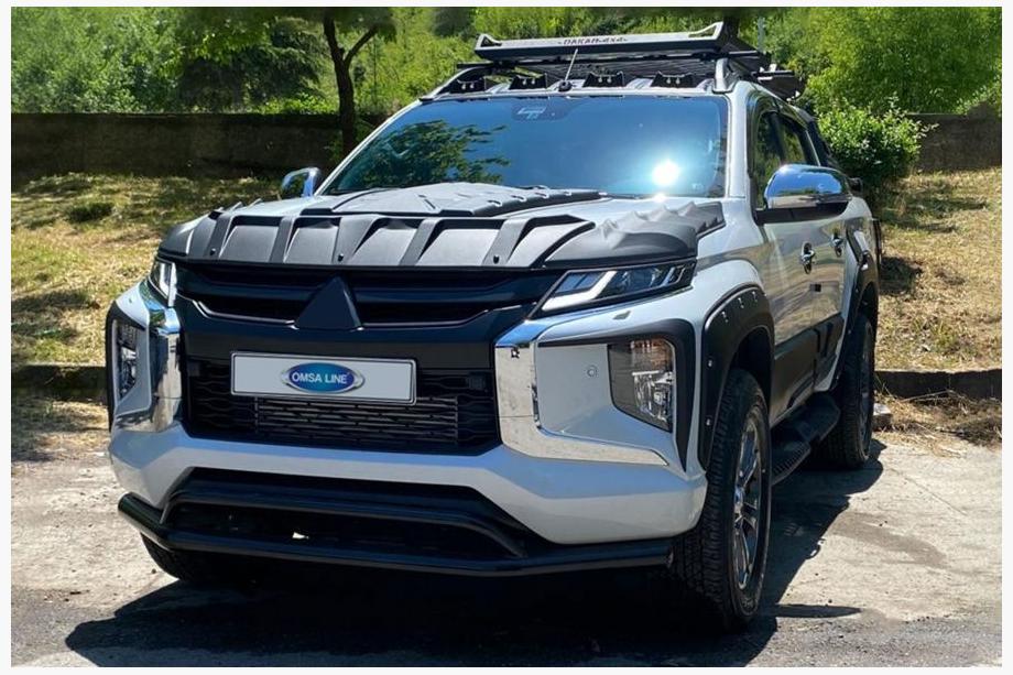 Mitsubishi L200 2015–2024 Predný dvojitý ochranný rám Vegas 2019+ (čierny, 76 mm) Image