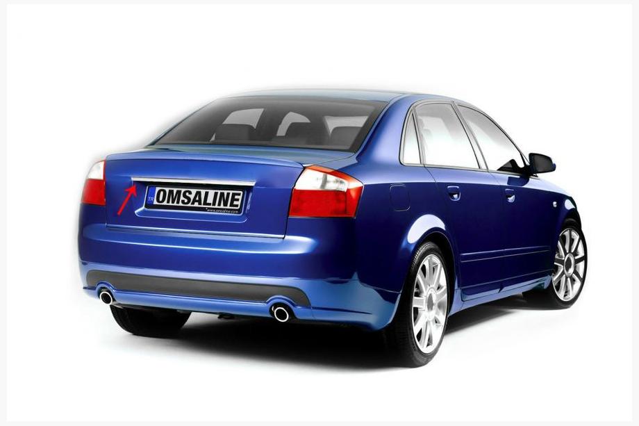 Audi A4 B6 2000–2004 Nerezová lišta nad ŠPZ OmsaLine Image