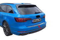 Audi A4 B9 2015–2024 Ochranná lišta zadného nárazníka OmsaLine (Avant, nerez) fotografia 1