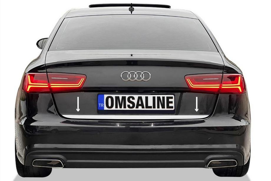 Audi A6 C8 2018–2025 Nerezová lišta hrany kufra OmsaLine Image