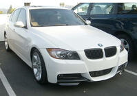 BMW 3 rad E90/E91 2005–2011 Predné lipové nadstavce DPT (pre E90 M-Sport 2005-2008, čierny lesk, 2 ks) fotografia 1