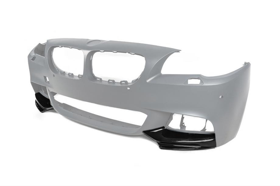 BMW 5. rad F10/F11 2010–2016 Líšta predného nárazníka DPT Flap (pre M-Performance, čierna lesklá) Fotografia 9