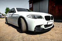 BMW 5. rad F10/F11 2010–2016 Lip na predný nárazník OmsaLine (čierny) fotografia 7
