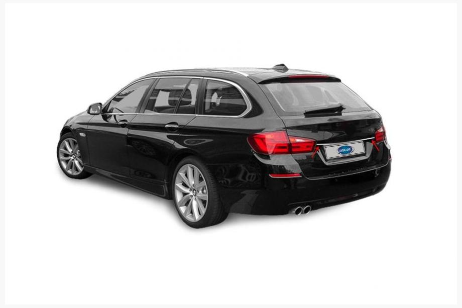 BMW 5. rad F10/F11 2010–2016 Nerezová lišta nad ŠPZ SW Fotografia 1